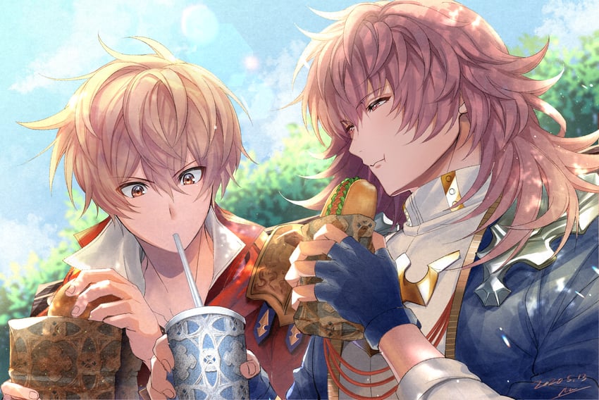 albert and yurius (granblue fantasy) drawn by nuu_(liebe_sk)