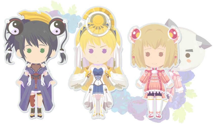 chroche latel pastalie, misha arsellec lune, saki, and shikata akiko (ar tonelico and 3 more) drawn by ka_tsuta