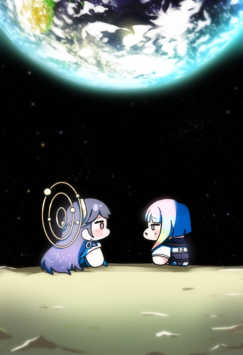 lucy and luxiya (wuthering waves and 2 more) drawn by are_(are_a_r)