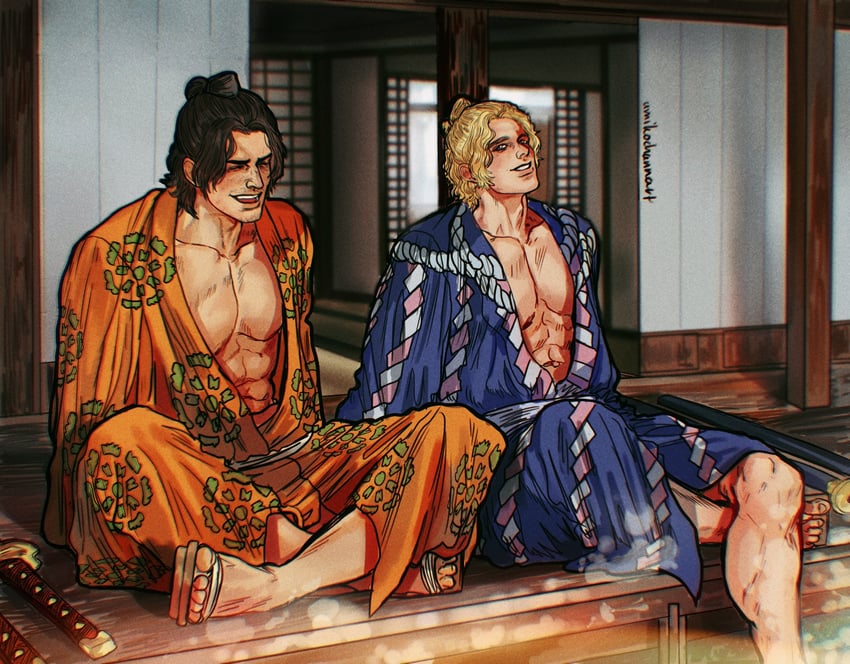 portgas d. ace and sabo (one piece) drawn by umikochannart
