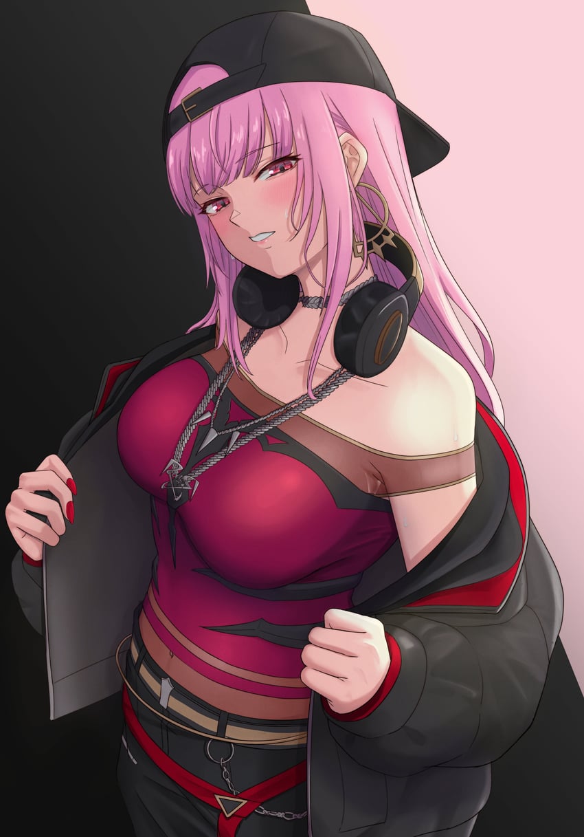 mori calliope (hololive and 1 more) drawn by alkyun