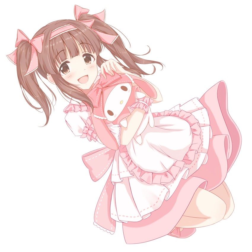 my melody and ogata chieri (idolmaster and 3 more) drawn by kyoncp