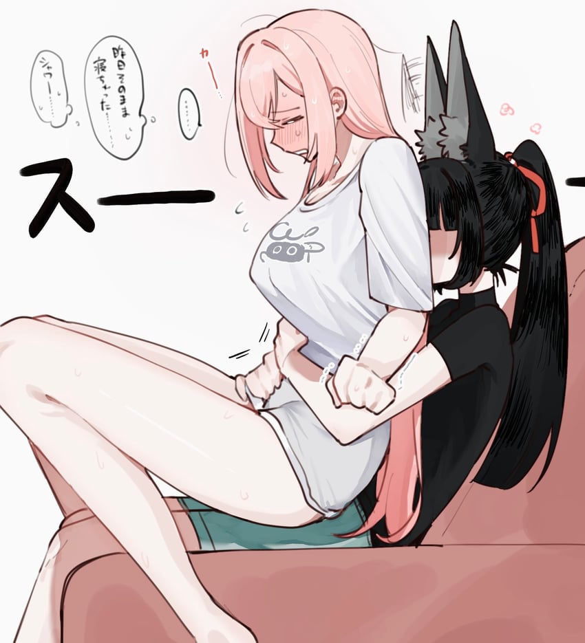 hoshimi miyabi and tsukishiro yanagi (zenless zone zero) drawn by yunomi_(yunomi1129)