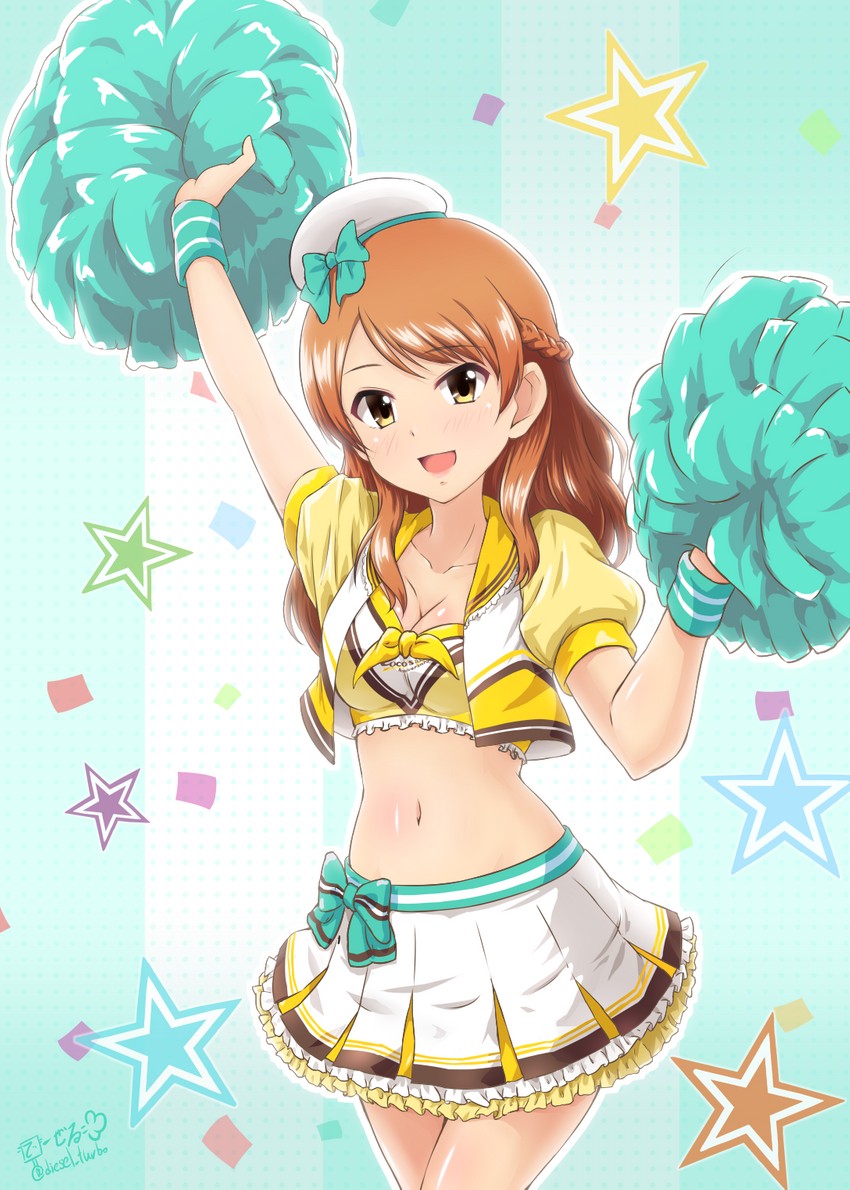 hojo karen (idolmaster and 1 more) drawn by diesel-turbo