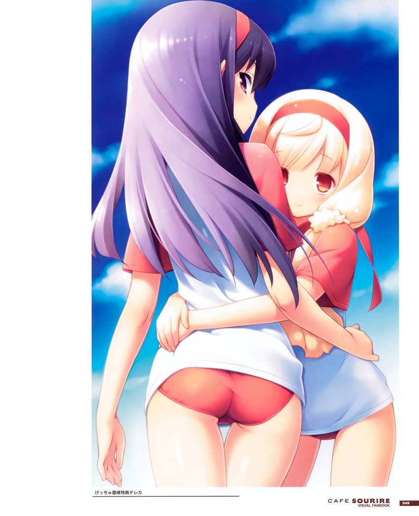 ogiwara kyouko and yukishita miyuri (cafe sourire) drawn by gayarou