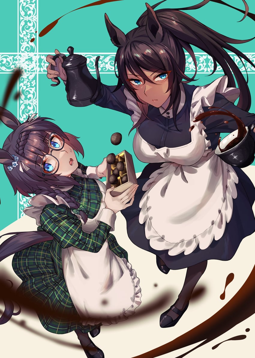symboli kris s and zenno rob roy (umamusume) drawn by sugamo_(rainysnowy108)
