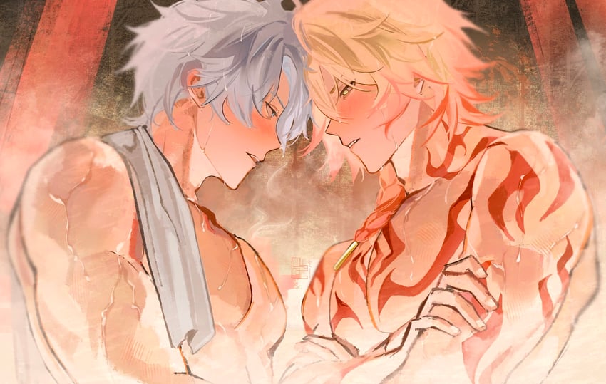 phainon and mydei (honkai and 1 more) drawn by miaowpuff
