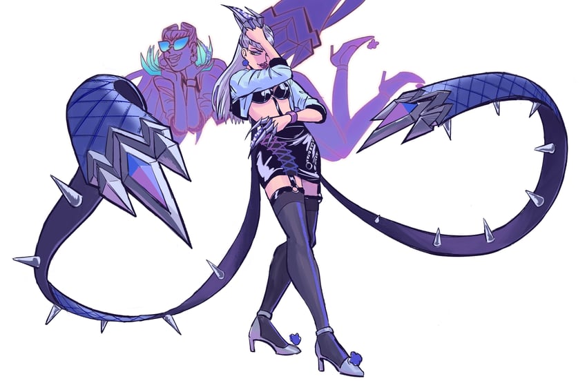 evelynn and k/da all out evelynn (league of legends) drawn by yee_yyee