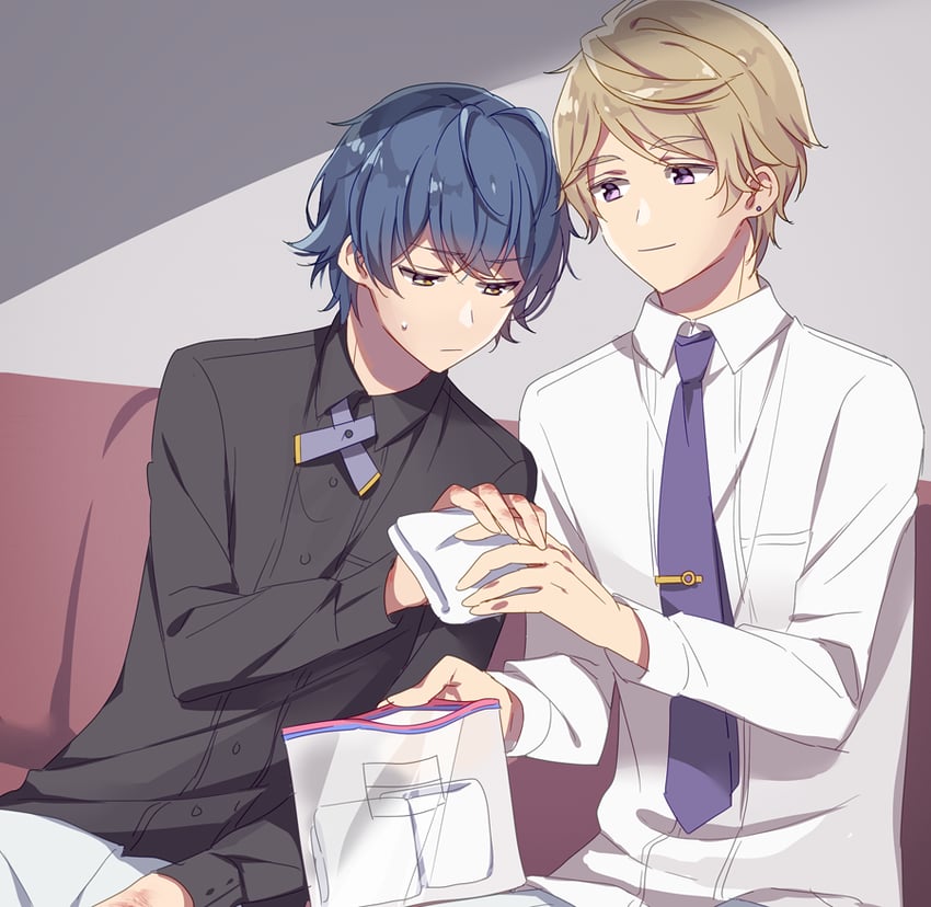 kagemiya kei and shido akira (dankira!!!) drawn by riku_(melty_drop)