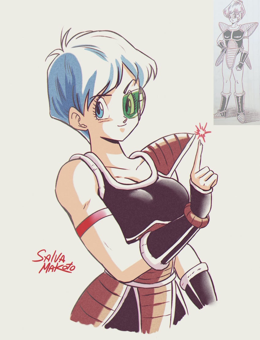 bulma (dragon ball and 1 more) drawn by salvamakoto