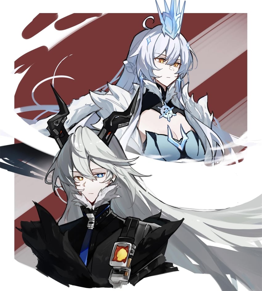 kiana kaslana and sunbringer (honkai and 3 more) drawn by shiying_no_yao