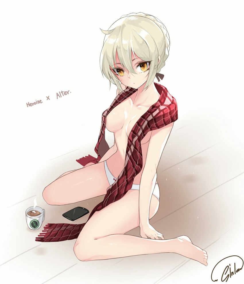 artoria pendragon and mysterious heroine x alter (fate and 1 more) drawn by huyou_(awegk)