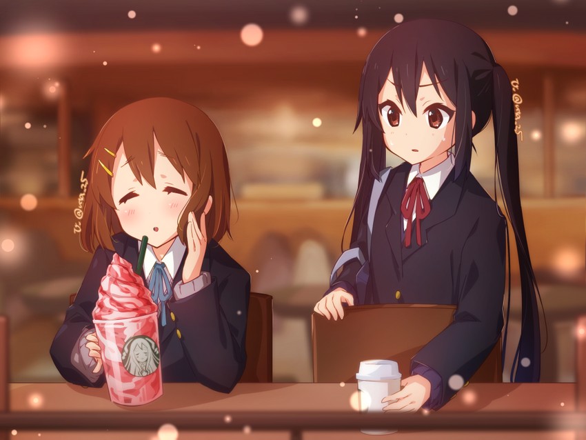 nakano azusa, hirasawa yui, and kotobuki tsumugi (k-on! and 1 more) drawn by uta_25
