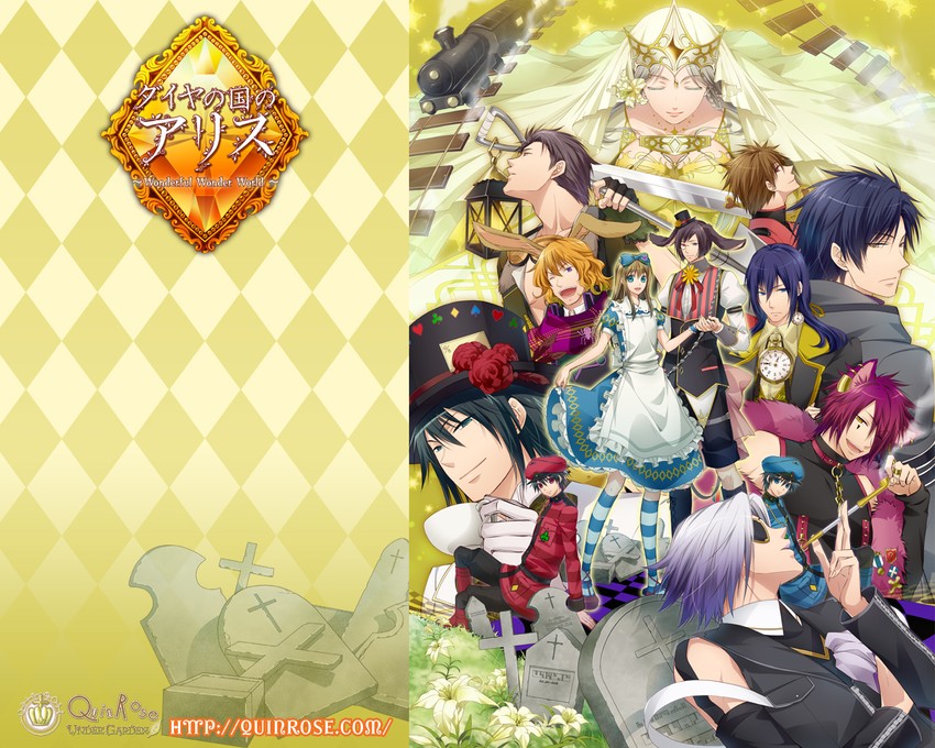 alice liddell, boris airay, blood dupre, elliot march, julius monrey, and 8 more (heart no kuni no alice) drawn by fujimaru_mamenosuke