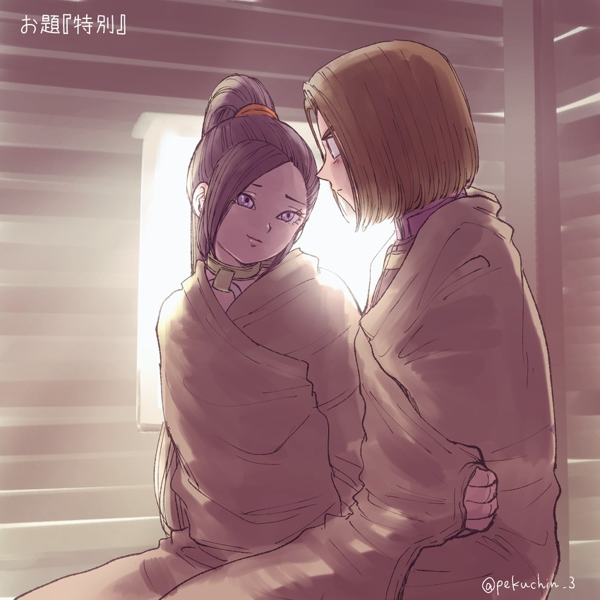 hero and martina (dragon quest and 1 more) drawn by pekuchin_(pekuchin_3)