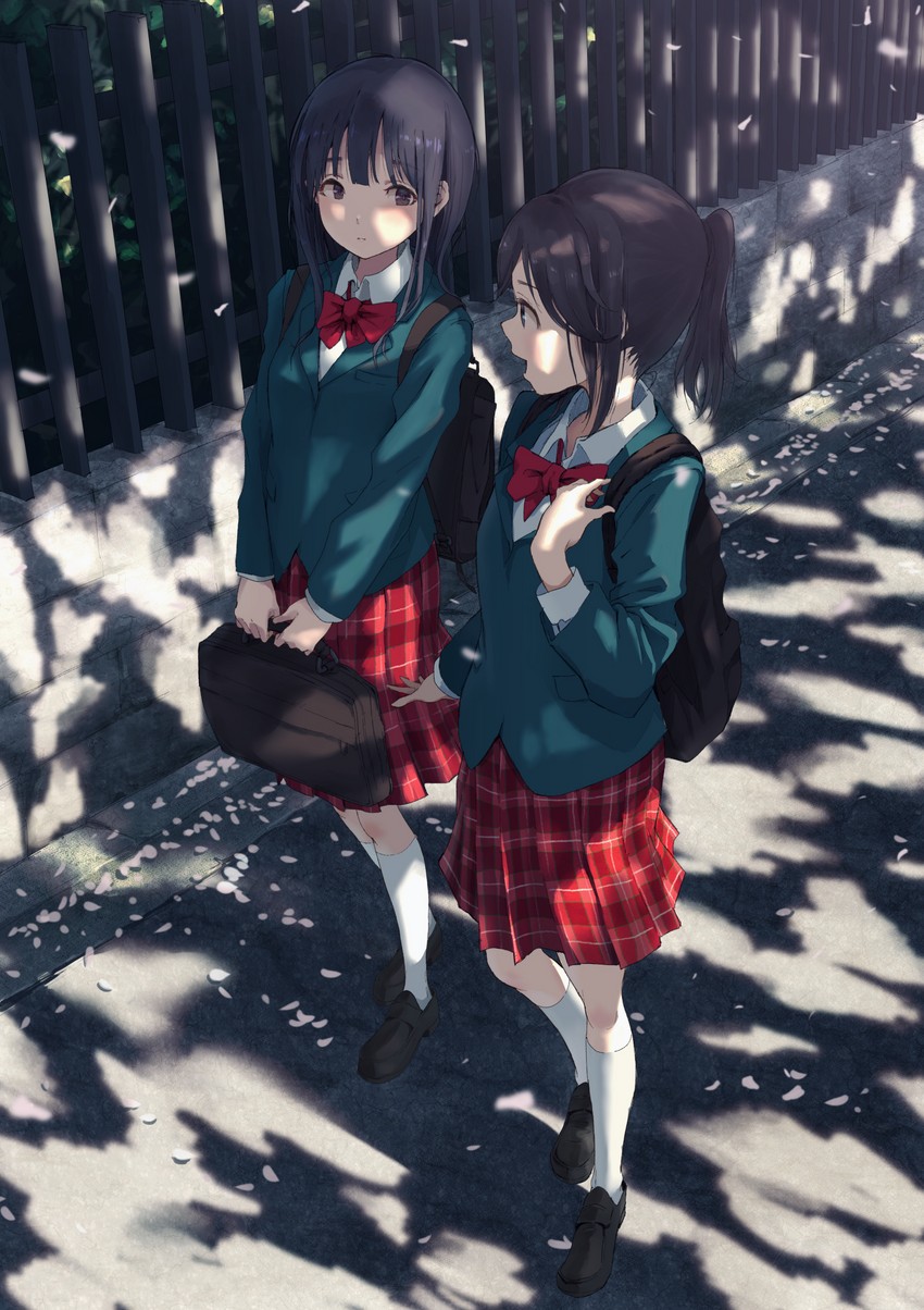 yoroizuka mizore and kasaki nozomi (hibike! euphonium and 1 more) drawn by hasisisissy