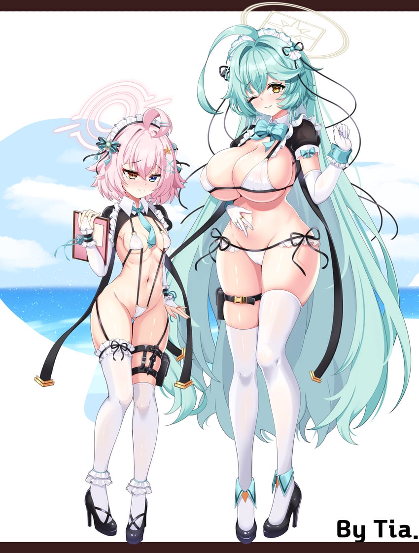 hoshino and yume (blue archive) drawn by tia_(4017342)