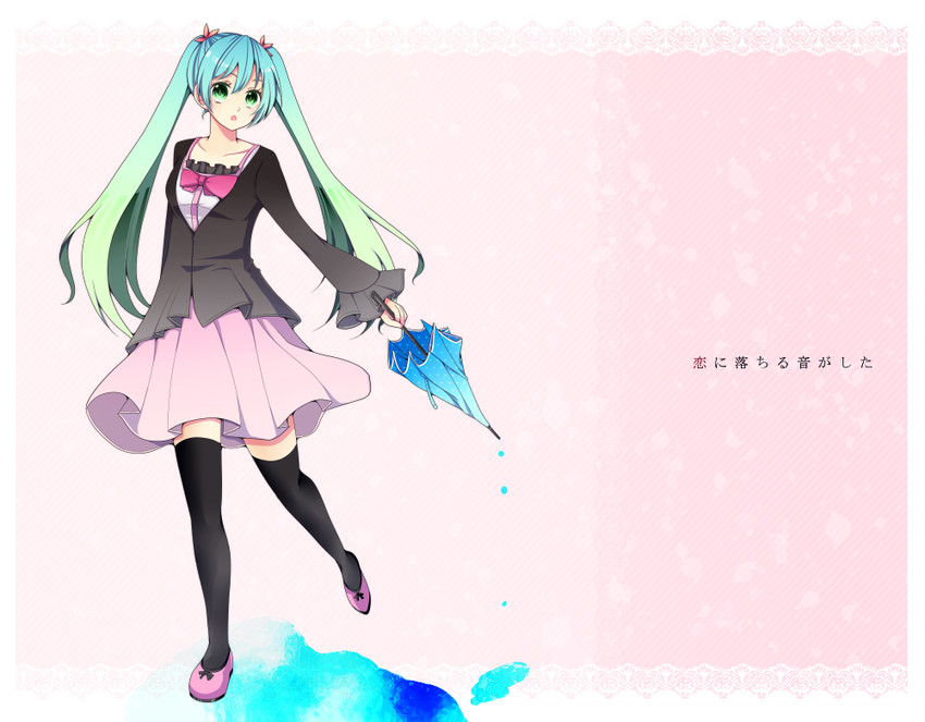 hatsune miku (vocaloid and 1 more) drawn by aki_(chromaticclip)