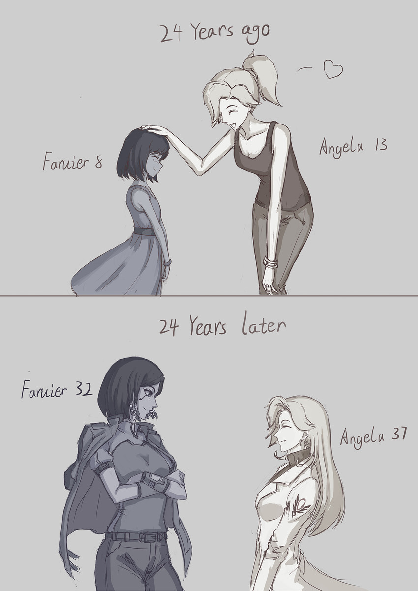 mercy and pharah (overwatch and 1 more) drawn by nairobi_song