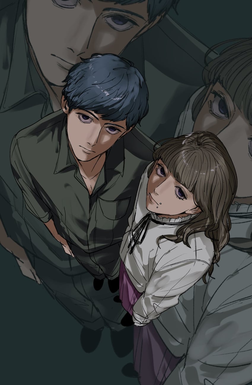 marina and levi (fear & hunger and 1 more) drawn by amikoiiko