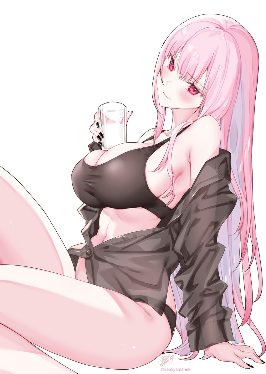 mori calliope (hololive and 1 more) drawn by kamiya_maneki