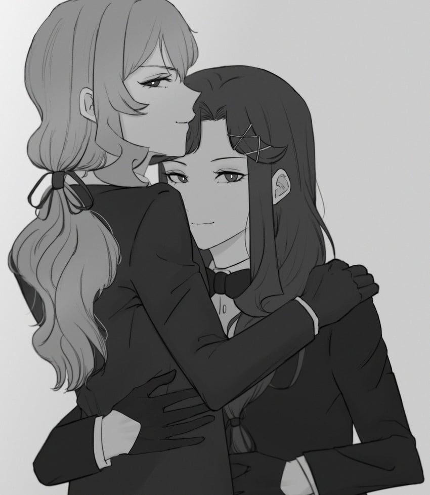 saijou claudine and tendou maya (shoujo kageki revue starlight) drawn by coronanredhead