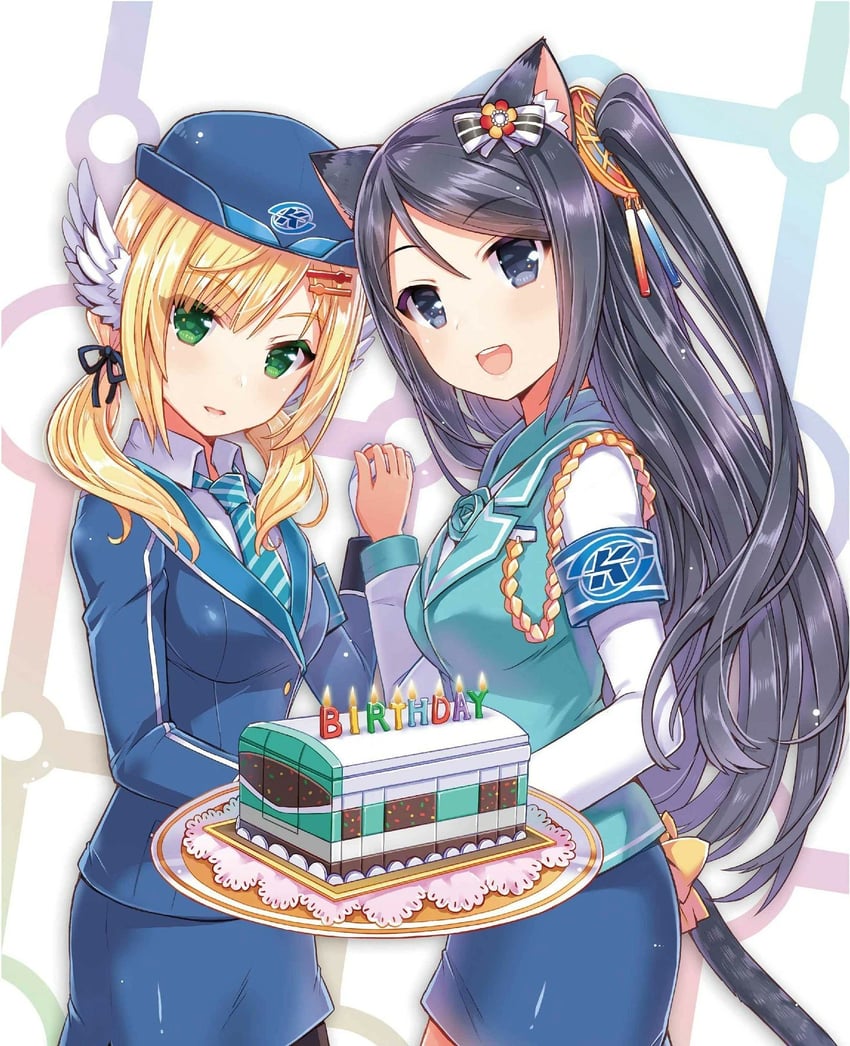 xiao qiong and emilia (krt girls) drawn by kaworu_(1030)
