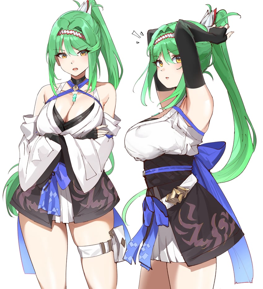 pneuma and glimmer (xenoblade chronicles and 2 more) drawn by ormille