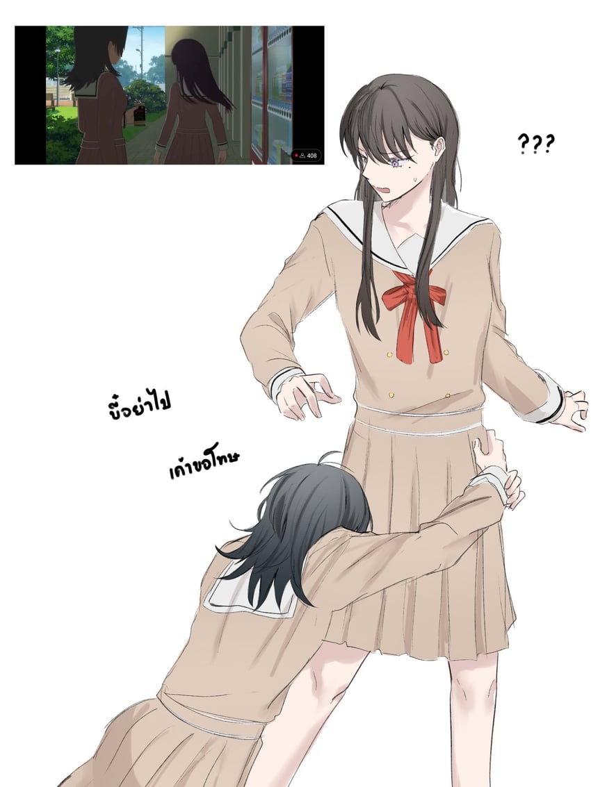 shiina taki and yahata umiri (bang dream! and 1 more) drawn by senrekk3434