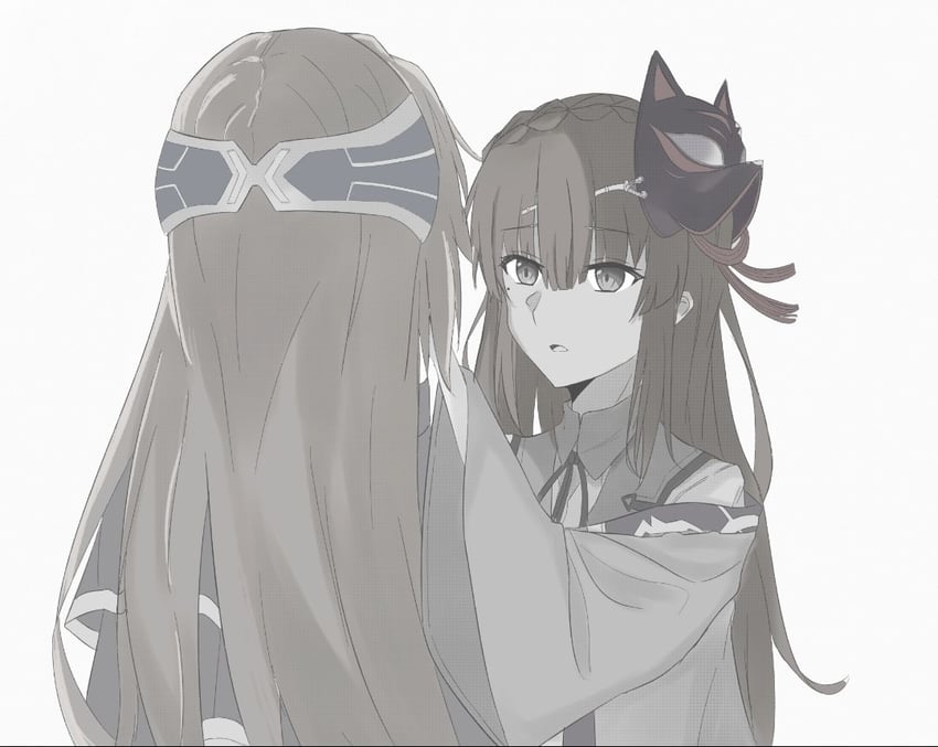 shirakawa yuina and kiryuu miya (heaven burns red) drawn by shenyan256
