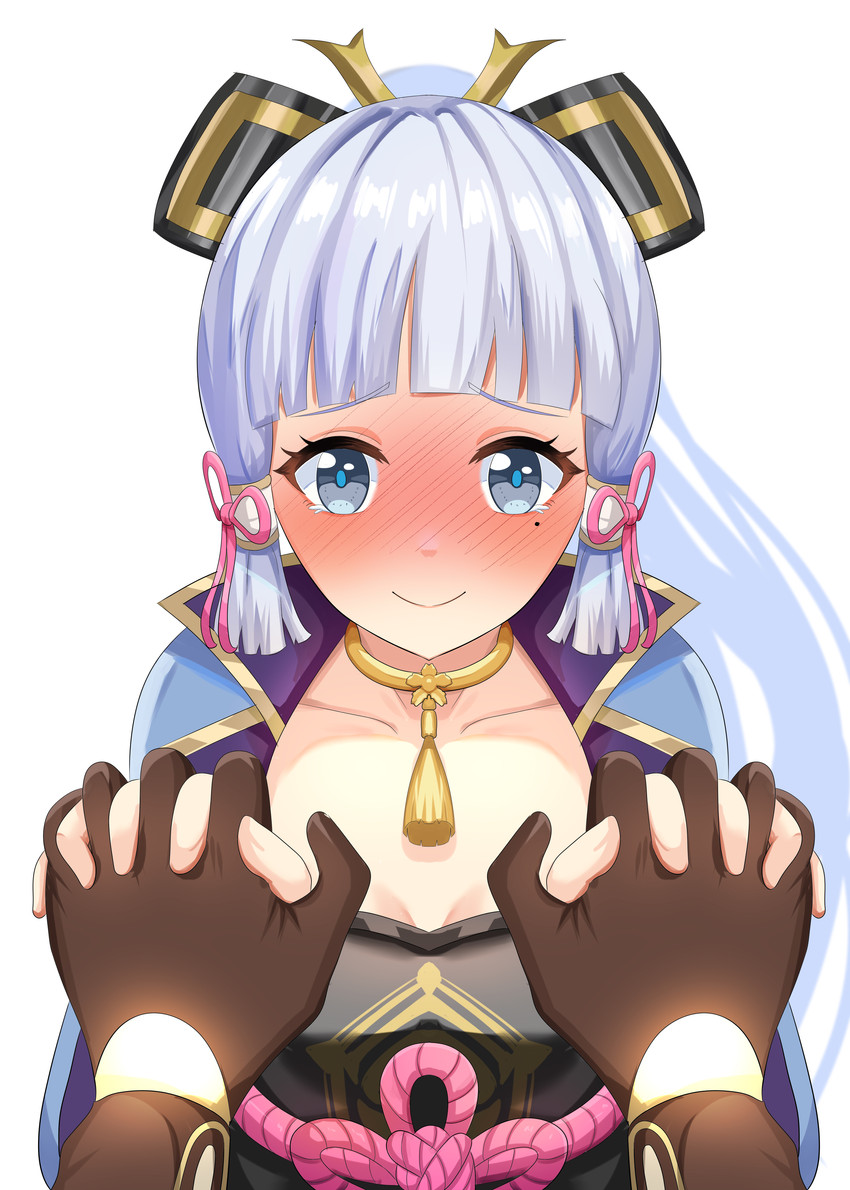 aether and kamisato ayaka (genshin impact) drawn by lunaticreisen29