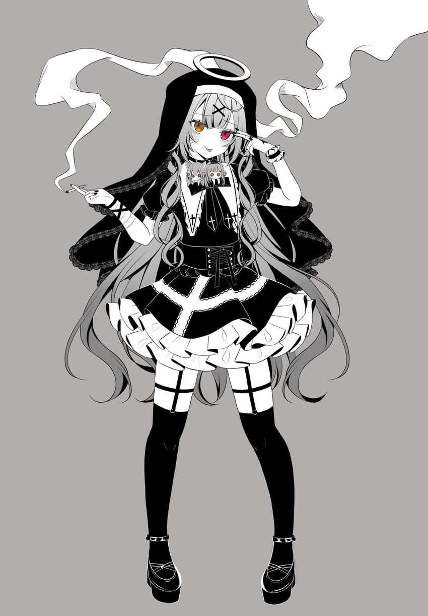 hoshikawa sara, yamagami karuta, and fumi (nijisanji and 1 more) drawn by kakyoxx