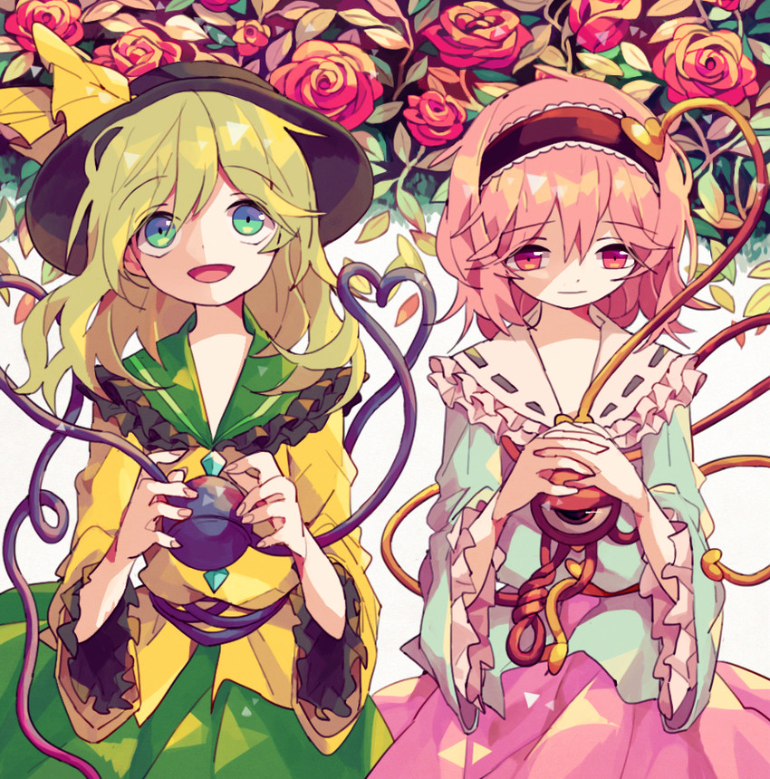 komeiji koishi and komeiji satori (touhou) drawn by mimureem