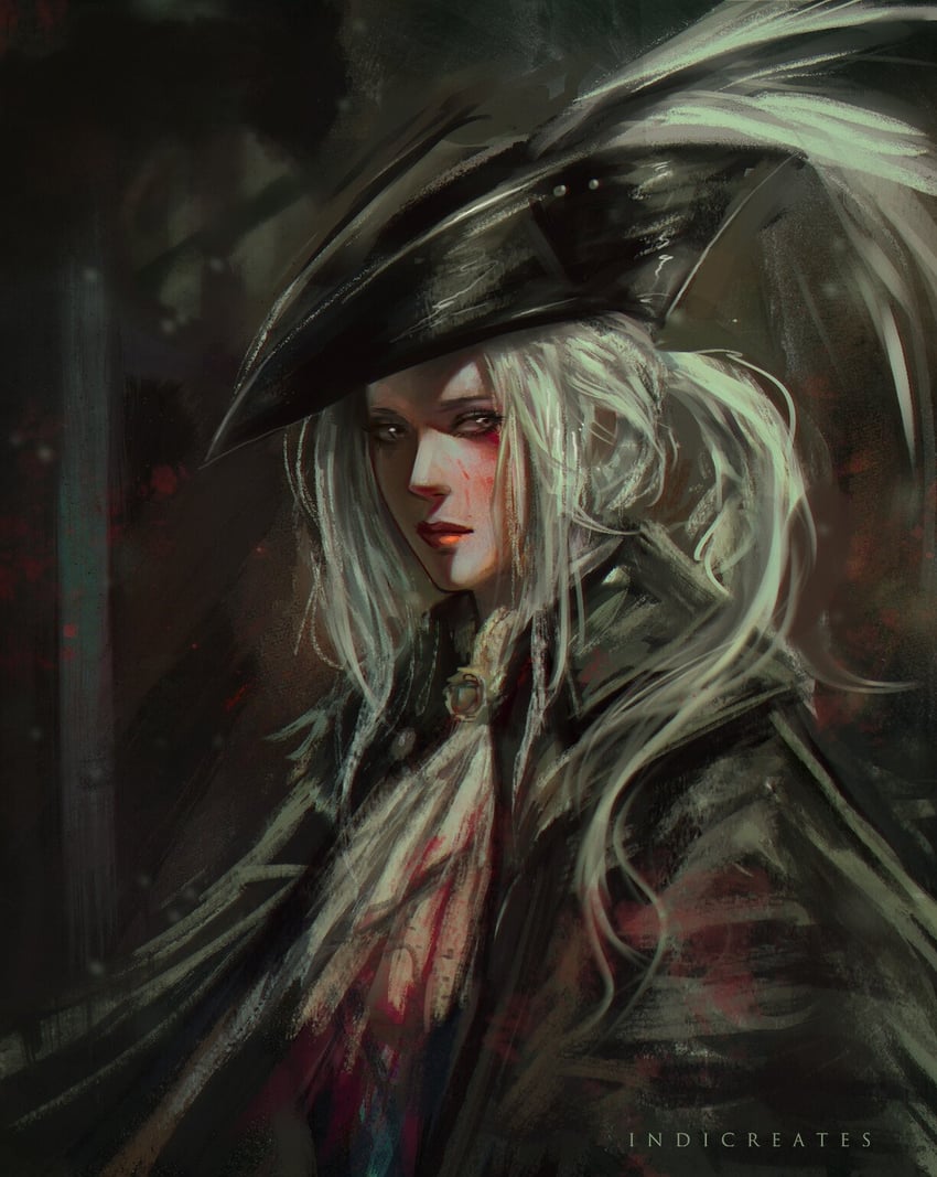 lady maria of the astral clocktower (bloodborne) drawn by indicreates