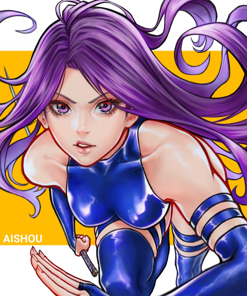 psylocke (marvel and 1 more) drawn by ai_shou
