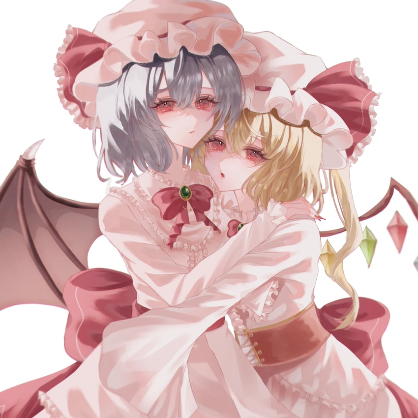 remilia scarlet and flandre scarlet (touhou) drawn by tomura_amane