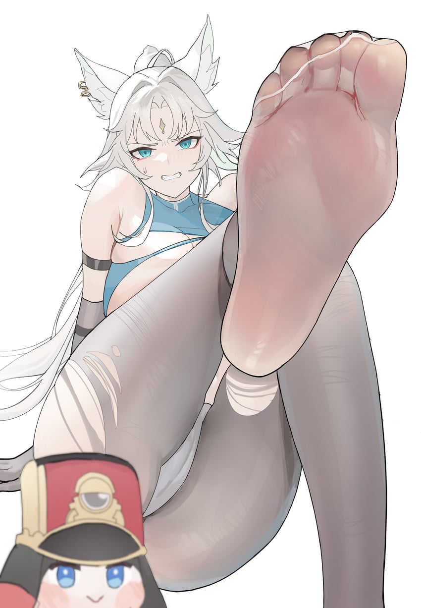 feixiao and pom-pom (honkai and 1 more) drawn by yisheng_yishise