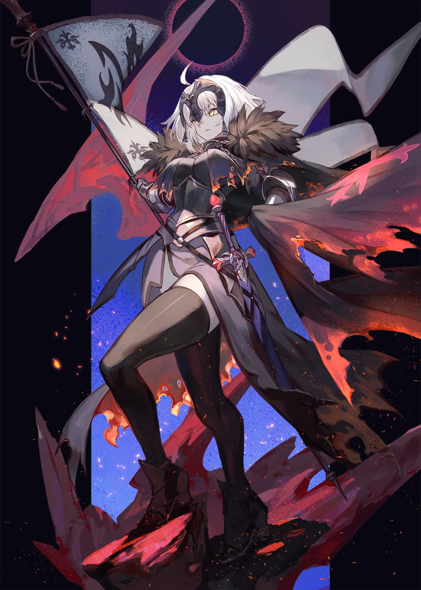 jeanne d'arc alter (fate and 1 more) drawn by lack