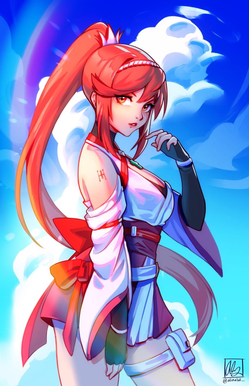glimmer (xenoblade chronicles and 2 more) drawn by alina_l