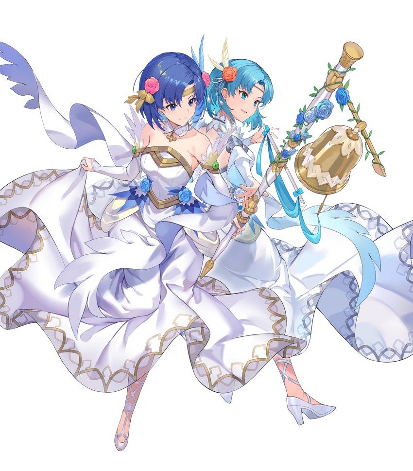 thea and catria (fire emblem and 4 more) drawn by kakage