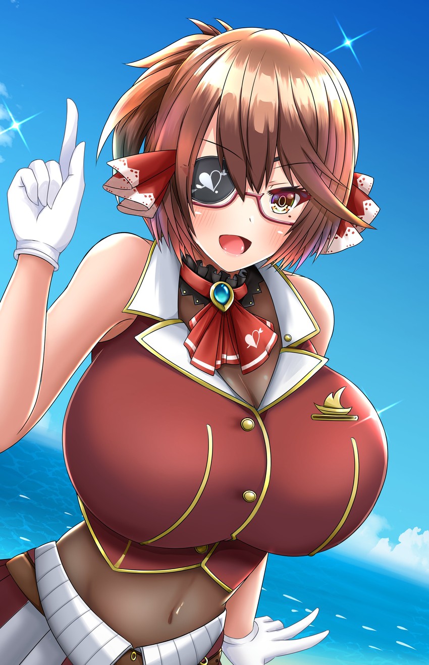 houshou marine (original and 1 more) drawn by mameneko_(pai)