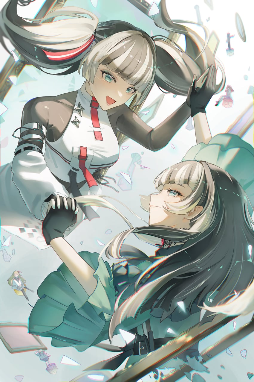 juufuutei raden (hololive and 1 more) drawn by harukayu_yu