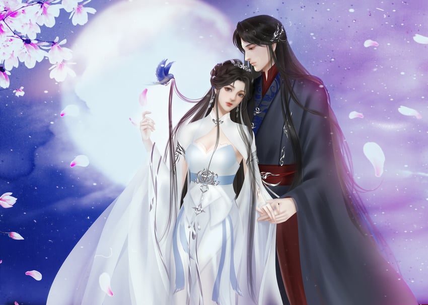 lu xueqi and zhang xiaofan (zhu xian) drawn by lu_xueqi_tongren_ye