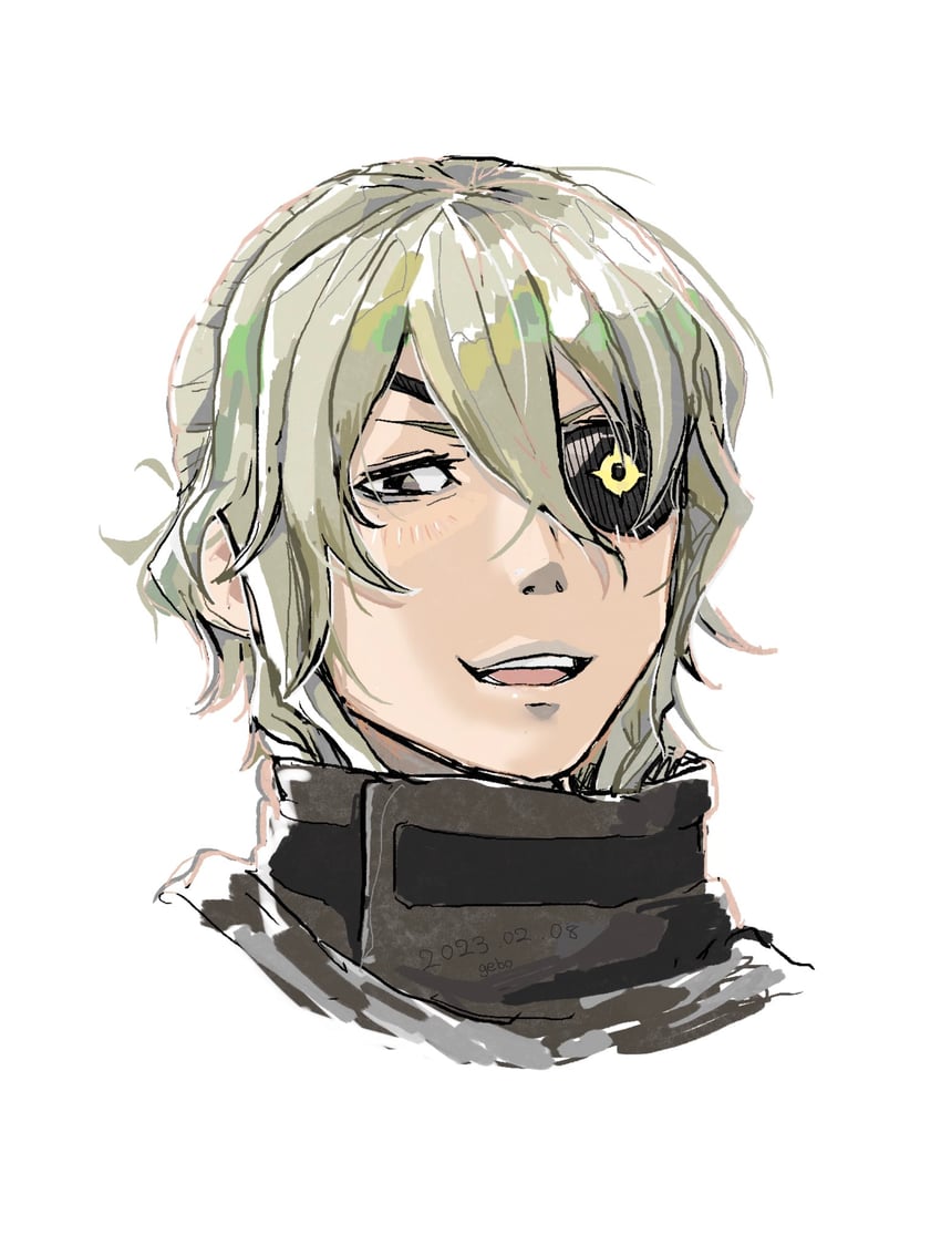 date kaname (ai the somnium files and 1 more) drawn by gebodyabo