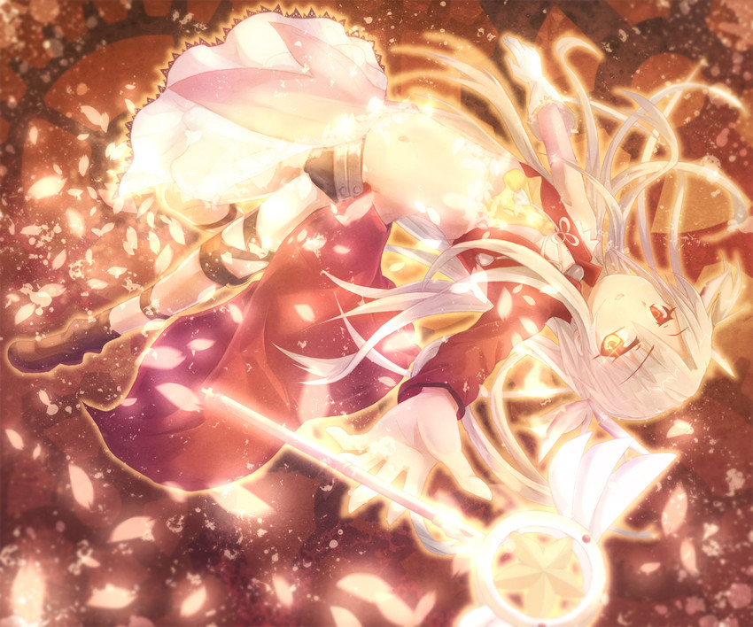 illyasviel von einzbern and magical ruby (fate and 1 more) drawn by hikari_niji