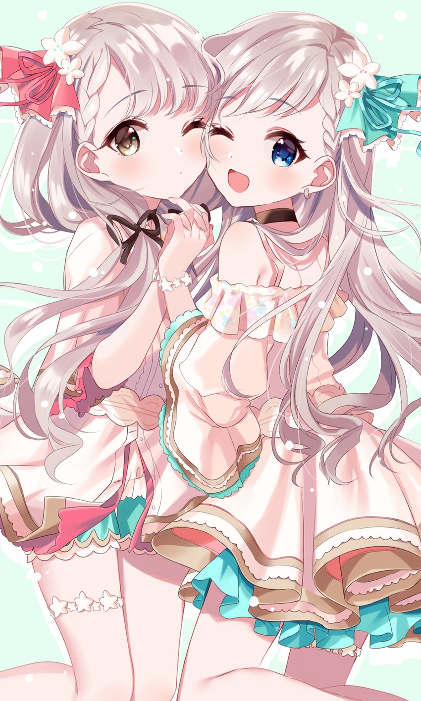 hisakawa hayate and hisakawa nagi (idolmaster and 2 more) drawn by misumi_(macaroni)
