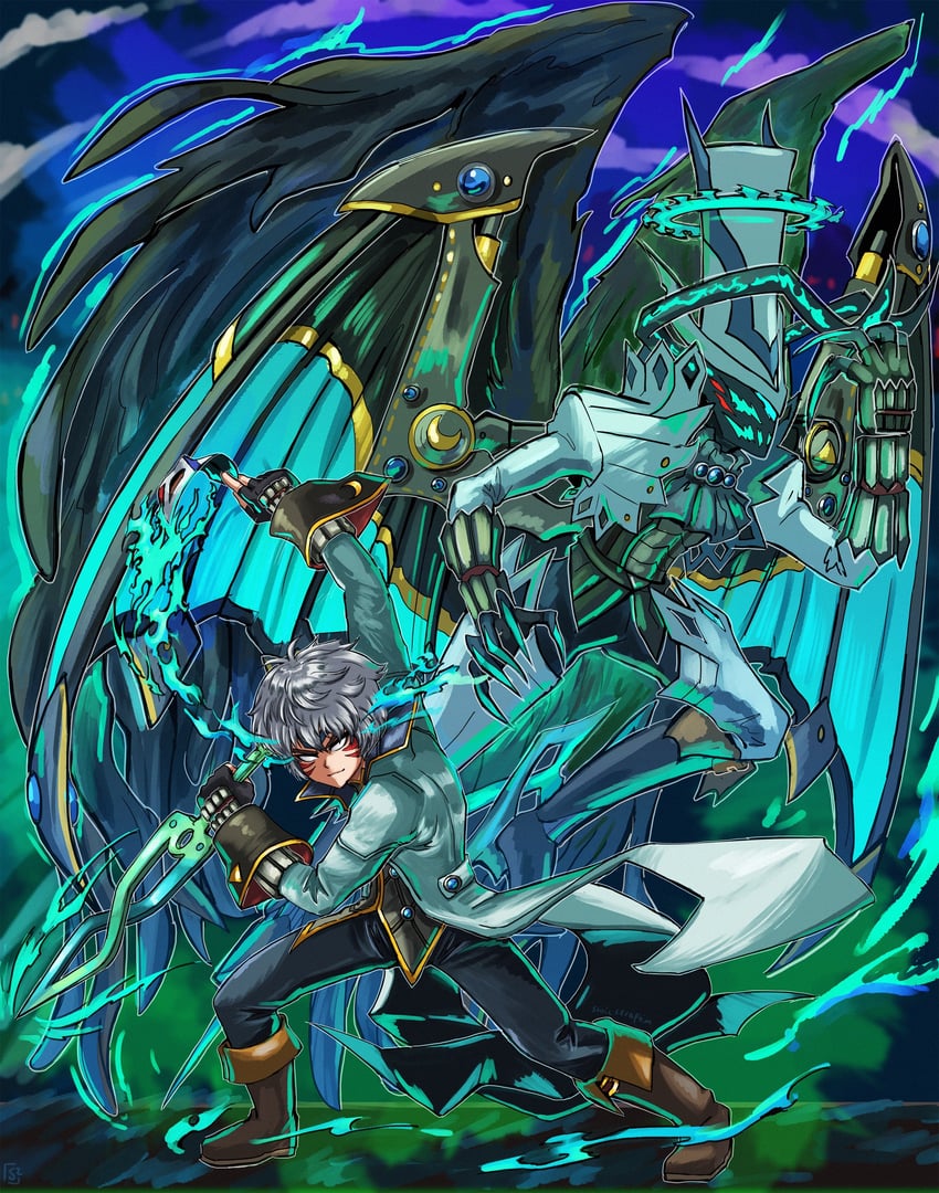 amamiya ren, fierce deity, and arsene (persona and 4 more) drawn by stoic_seraphim