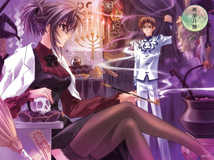 kamiazuma haruhiko and houjou misuzu (touka gettan) drawn by carnelian