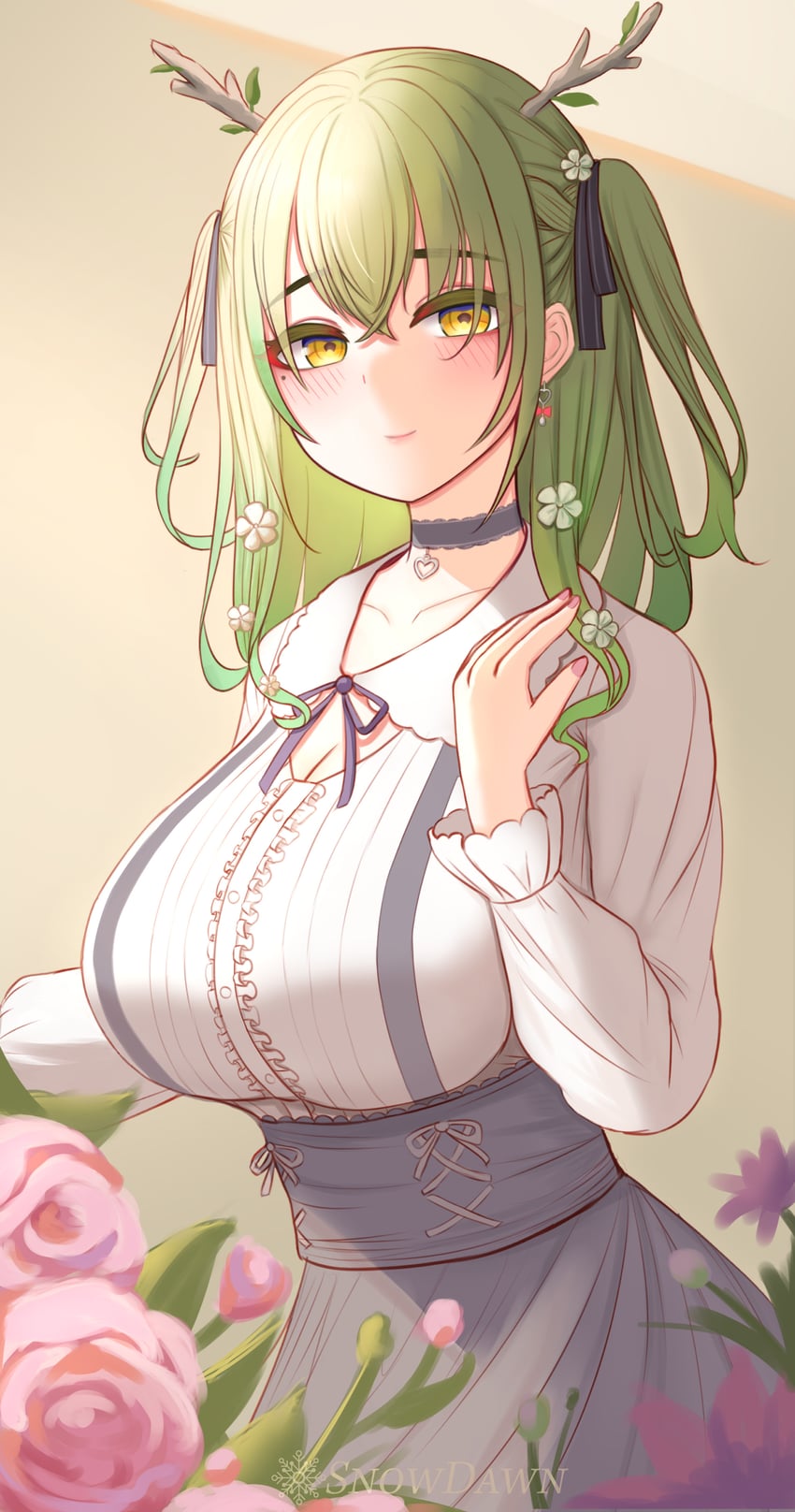 ceres fauna (hololive and 1 more) drawn by snow_dusk