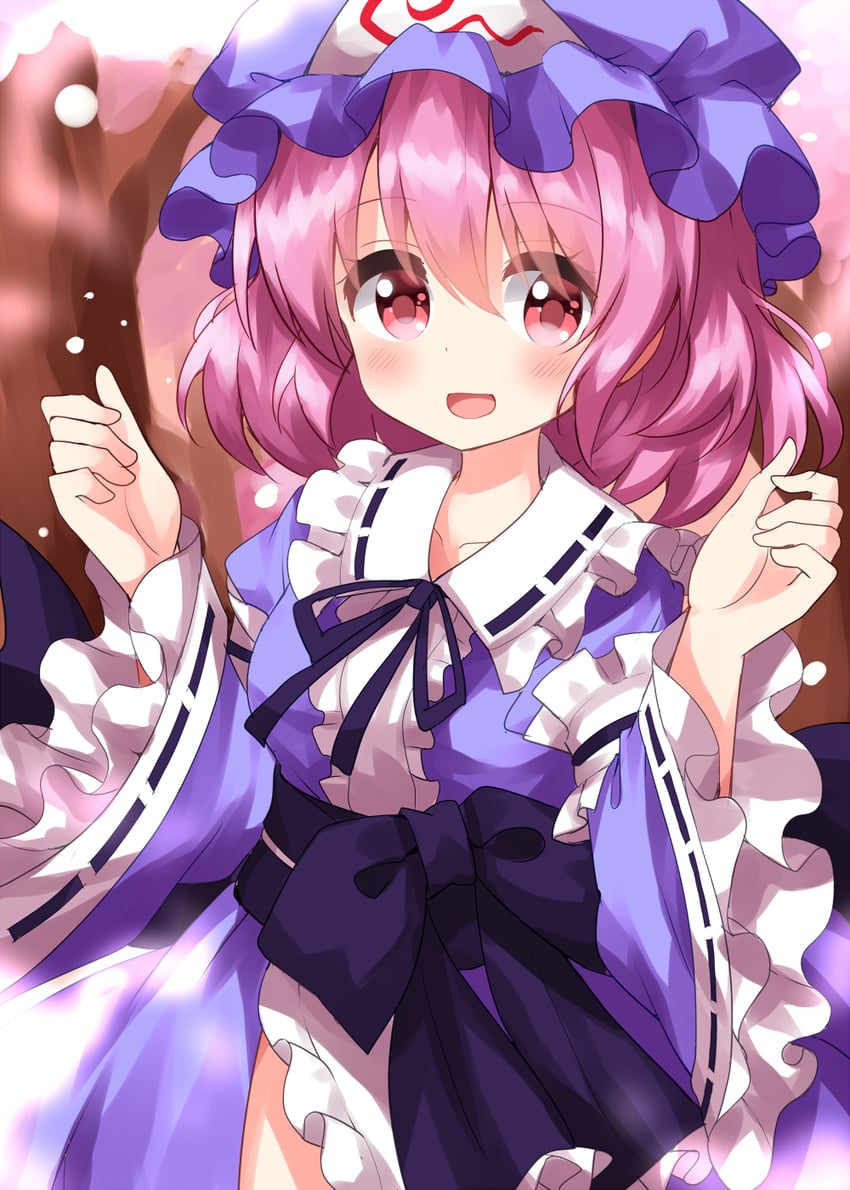 saigyouji yuyuko (touhou) drawn by ruu_(tksymkw)